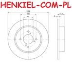 Tarcza hamulcowa pełna MIKODA 2129 - SUZUKI SWIFT IV (FZ, NZ) - OŚ TYLNA