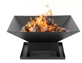 PALENISKO OGRODOWE Z POKRYWĄ STALOWE OGNISKO GRILL 45x45cm LUND 99715