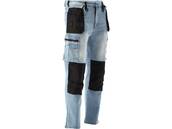 SPODNIE ROBOCZE MONTERSKIE STRETCH JEANS LIGHT BLUE r. L/XL YATO YT-79073