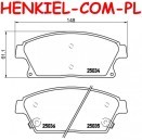 Klocki hamulcowe TEXTAR 2503401 CHEVROLET CRUZE (J300, J305, J308) ORLANDO (J309) VOLT - OPEL ASTRA J ZAFIRA TOURER C MOKKA X AMPERA - OŚ PRZEDNIA