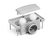 ODPŁYW LINIOWY WHITE GLASS SLIM SZKŁO 70 CM WET&DRY HARTOWANY FALA 75382