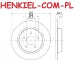 Tarcza hamulcowa pełna MIKODA 0753 - FORD C-MAX II GRAND C-MAX KUGA II TOURNEO CONNECT 13r- TRANSIT CONNECT 13r- - OŚ TYLNA