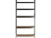 REGAŁ MAGAZYNOWY METALOWY 5 PÓŁEK OCYNK HDF 500kg 180X90X30cm VOREL 78483