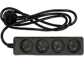 PRZEDŁUŻACZ ELEKTRYCZNY 4 GNIAZDA Z UZIEMIENIEM 1,5M VOREL 72620