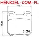 Tarcze hamulcowe pełne MIKODA 1622 + KLOCKI MIKODA 71622 - OPEL VECTRA B  - OŚ TYLNA