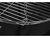 GRILL WISZĄCY NA TRÓJNOGU CHROMOWANY RUSZT ROŻEN 46CM LUND 99903 