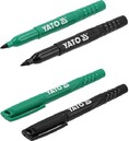 MARKERY TECHNICZNE DO ZNAKOWANIA KPL. 2 SZT / CZARNY-ZIELONY YATO YT-69300