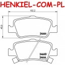 Klocki hamulcowe MIKODA 72247 - TOYOTA AURIS (_E15_,_E18_) AURIS TOURING SPORTS (_E18_) AURIS VAN (_E18_) COROLLA sedan (_E15_,_E18_,ZRE17_) - OŚ TYLNA