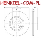 Tarcze hamulcowe wentylowane MIKODA 1470 + KLOCKI CERAMICZNE QUARO QP8348C - MERCEDES KLASA C (W204,S204,C204) KLASA E (W212,S212,A207,C207) - OŚ PRZEDNIA