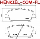 Tarcze hamulcowe wentylowane MIKODA 0827 + KLOCKI FERODO FDB1859 - HONDA CIVIC VIII Hatchback (UFO) - OŚ PRZEDNIA