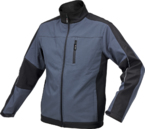 KURTKA BLUZA SOFTSHELL CZARNO-CIEMNO SZARA YATO YT-79542 rozmiar L