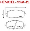 Tarcze hamulcowe wentylowane MIKODA 1140 + KLOCKI SAMKO 5SP1220 - HYUNDAI i10 (PA) - OŚ PRZEDNIA