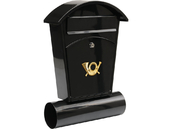 SKRZYNKA POCZTOWA NA LISTY GAZETY Z GAZETNIKIEM GAZETNIK 480X280X80mm CZARNA VOREL 78590