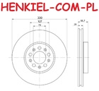 Tarcza hamulcowa wentylowana MIKODA 2558 - JEEP WRANGLER IV (JL) - OŚ PRZEDNIA