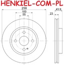 Tarcze hamulcowe wentylowane MIKODA 1327 + KLOCKI MIKODA 71327 - MAZDA 2 (DE_, DH_3) 2 Sedan (DE) - OŚ PRZEDNIA