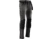 SPODNIE ROBOCZE MONTERSKIE STRETCH JEANS STEEL GREY r. L/XL YATO YT-79063