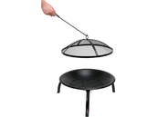 PALENISKO OGRODOWE STALOWE ZE SKŁADANYMI NÓŻKAMI OGNISKO GRILL 56x39cm LUND 99912