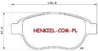 Tarcze hamulcowe wentylowane MIKODA 0545 + KLOCKI SAMKO 5SP807 - PEUGEOT 207 307 CITROEN XSARA PICASSO - OŚ PRZEDNIA