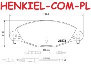 Klocki hamulcowe BREMBO P61072 - CITROEN C5 I (DC_,DE_) C5 II (RC_,RE_) - OŚ PRZEDNIA