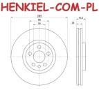 Tarcze hamulcowe wentylowane MIKODA 0340 + KLOCKI SAMKO 5SP831 - CITROEN C8 (EA_, EB_) JUMPY (U6U) FIAT SCUDO (220_) ULYSSE (179_) LANCIA PHEDRA (179_) PEUGEOT 807 (E) EXPERT (222, 223, 224) - OŚ PRZEDNIA