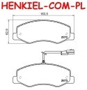 Klocki hamulcowe MIKODA 71769 - NISSAN NV400 (X62, X62B) OPEL MOVANO B (X62) RENAULT MASTER III (FV, JV, EV, HV, UV) - OŚ TYLNA