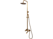 KOLUMNA PRYSZNICOWA DESZCZOWNICA Z BATERIĄ RETRO BRONZE 1 MOSIĄDZ FALA 75829
