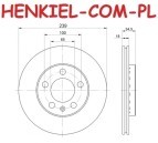 Tarcze hamulcowe wentylowane MIKODA 0252 + KLOCKI MIKODA 71478 - SKODA FABIA I FABIA II ROOMSTER (5J) VW FOX (5Z1, 5Z3, 5Z4) POLO (9N_) POLO Sedan (9A4) - OŚ PRZEDNIA