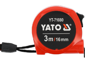 MIARA ZWIJANA TAŚMA MIERNICZA METALOWA MIARKA Z BLOKADĄ 3m 16mm YATO YT-71080
