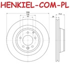 Tarcze hamulcowe wentylowane MIKODA 0284 + KLOCKI MIKODA 71926 - PORSCHE CAYENNE (92A) - OŚ TYLNA