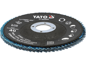 TARCZA DO SZLIFOWANIA ŚCIERNICA INOX P40 125MM NIEBIESKA YATO YT-833005