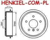 Bębny hamulcowe MIKODA 9021 + SZCZĘKI SAMKO 87480 - MERCEDES KLASA A (W168) - OŚ TYLNA