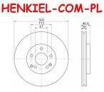 Tarcze hamulcowe wentylowane MIKODA 1432 + KLOCKI MIKODA 71278 - MERCEDES KLASA C (W203,CL203,S203) KLASA CLC (CL203) CLK (C209,A209) SLK (R171) - OŚ PRZEDNIA