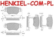 Tarcze hamulcowe pełne MIKODA 1615 + KLOCKI MIKODA 71615 - OPEL ASTRA G - OŚ TYLNA