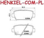 Klocki hamulcowe BREMBO P54062   - MITSUBISHI ECLIPSE CROSS (GK_, GL_) - OŚ TYLNA