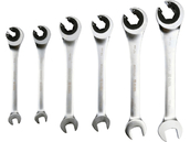 ZESTAW KLUCZY PÓŁOTWARTYCH Z GRZECHOTKĄ 8-19MM 6 SZT. YATO YT-01344 