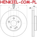 Tarcze hamulcowe wentylowane MIKODA 1495 + KLOCKI QUARO QP7918C ceramiczne - MERCEDES KLASA V (W447) VITO Mixto (W447) VITO Tourer (W447) VITO nadwozie pełne (W447) - OŚ PRZEDNIA