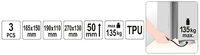 ZESTAW PODUSZEK MONTAŻOWYCH KPL. 3SZT. max. 135 kg YATO YT-67385