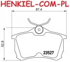 Klocki hamulcowe TRW GDB3190 - HONDA ACCORD VI (CK, CG, CH, CF8) ACCORD VI Hatchback (CH, CL) ACCORD VII (CL, CN) ACCORD VII Tourer (CM, CN) - OŚ TYLNA