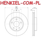 Tarcze hamulcowe wentylowane MIKODA 1345 + KLOCKI FERODO FDB4446 - MAZDA 3 (BM, BN) CX-3 (DK) - OŚ PRZEDNIA