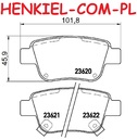 Klocki hamulcowe BREMBO P83047 - TOYOTA  AVENSIS (_T25_) AVENSIS Kombi (_T25_) AVENSIS Sedan (_T25_) COROLLA Verso (ZER_,ZZE12_,R1_) PREVIA (_R3_) - OŚ TYLNA