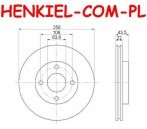 Tarcze hamulcowe wentylowane MIKODA 0728 + KLOCKI MIKODA 70728 - FORD FOCUS I - OŚ PRZEDNIA