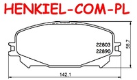 Klocki hamulcowe FERODO FDB5198  - RENAULT ARKANA I (LCM_, LDN_) ESPACE V (JR_) SCÉNIC IV (J9_) GRAND SCÉNIC IV (R9_) MEGANE IV Hatchback (B9A/M/N_) MEGANE IV Grandtour (K9A/M/N_) MEGANE IV Sedan TALISMAN (L2M_) TALISMAN Grandtour (KP_) - OŚ PRZEDNIA
