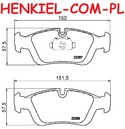 KLOCKI HAMULCOWE MIKODA 70423 BMW E36 E46 Z3 Z4 - OŚ PRZEDNIA