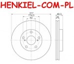 Tarcze hamulcowe wentylowane MIKODA 2263 + KLOCKI SAMKO 5SP1784 - TOYOTA AURIS (_E18_) AURIS TOURING SPORTS (_E18_) AURIS VAN (_E18_) COROLLA sedan (_E18_,ZRE17_) - OŚ PRZEDNIA