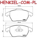 Tarcze hamulcowe wentylowane MIKODA 0561 GT malowane, nacinane, wiercone, kolor: czarny + KLOCKI CERAMICZNE QUARO QP1022C - PEUGEOT 208 308 3008 - OŚ PRZEDNIA