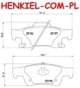 Klocki hamulcowe MIKODA 71691 - DODGE DURANGO (WD) JEEP GRAND CHEROKEE IV (WK, WK2) - OŚ TYLNA