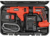 WKRĘTARKA TAŚMOWA DO REGIPSÓW  PŁYT GK OSB Z PODAJNIKIEM 4Ah + ŁADOWARKA YATO YT-82075