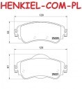 Tarcze hamulcowe wentylowane MIKODA 0544 + KLOCKI SAMKO 5SP1740 - CITROËN C4 II (B7) DS4 - OŚ PRZEDNIA