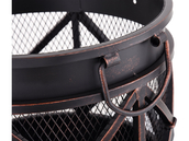 PALENISKO OGRODOWE STALOWE DEKORACYJNE KOKSOWNIK OGNISKO GRILL 42cm LUND 99702