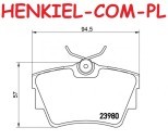 Tarcze hamulcowe pełne z łożyskiem i pierścieniem ABS MIKODA 1750L+ KLOCKI CERAMICZNE QUARO QP3612C - NISSAN PRIMASTAR (X83) OPEL VIVARO A (X83) RENAULT TRAFIC II (EL, FL, JL) - OŚ TYLNA